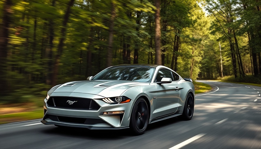 Ford Mustang Mach-E on a scenic forest road