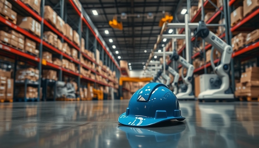 Nvidia AI Tools in industrial robotics and warehouse scene.