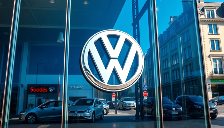Volkswagen glass building in Europe EV market scene.