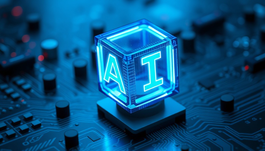 Futuristic AI cube on circuit board, representing Microsoft AI Investment.