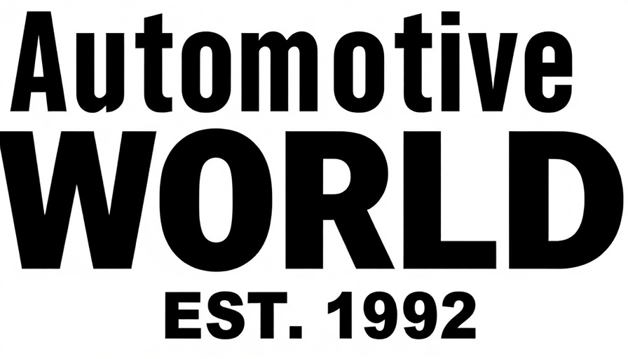 Automotive World est. 1992 logo in bold text