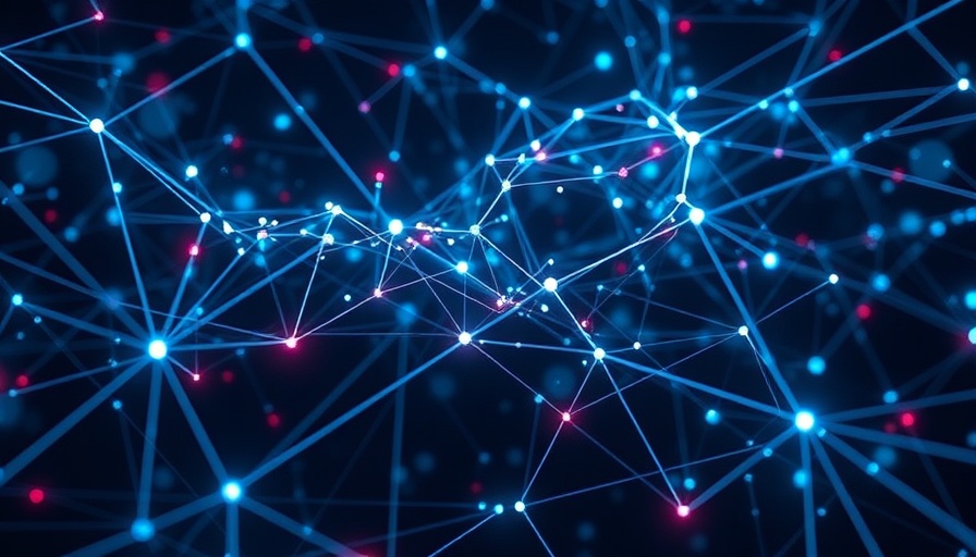 Futuristic abstract visualization of neural networks in neon lights.