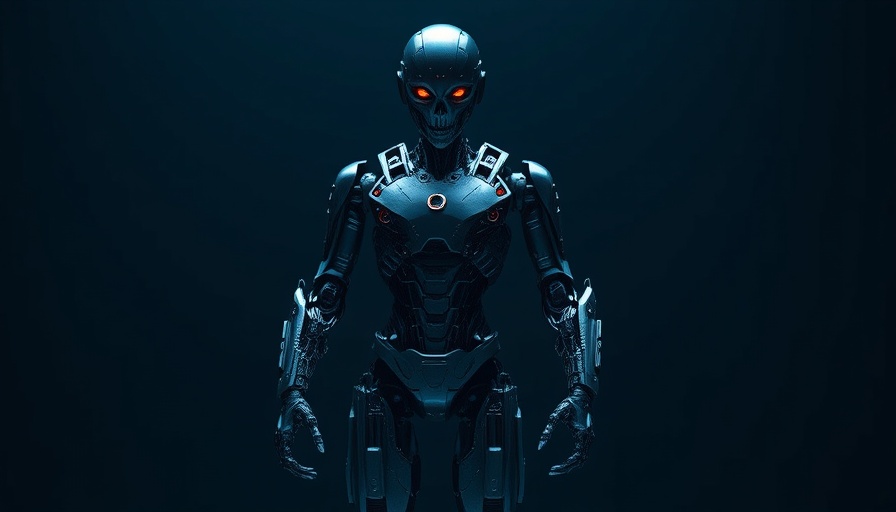 Intricate robot humanoid, showcasing AI video generation technology