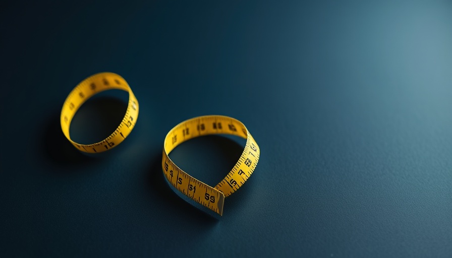 Yellow measuring tape on blue surface, symbolizing precision and economic empowerment.