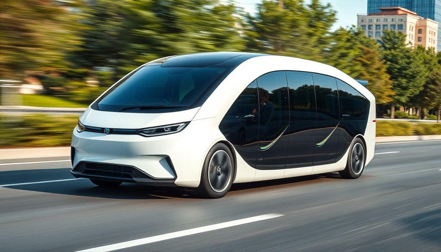 Electric car carrier transporting vehicles, dealership dynamics scene.