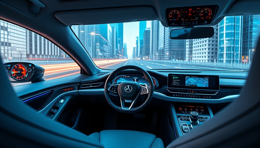 Futuristic car cockpit with digital displays at CES 2025 automotive tech.