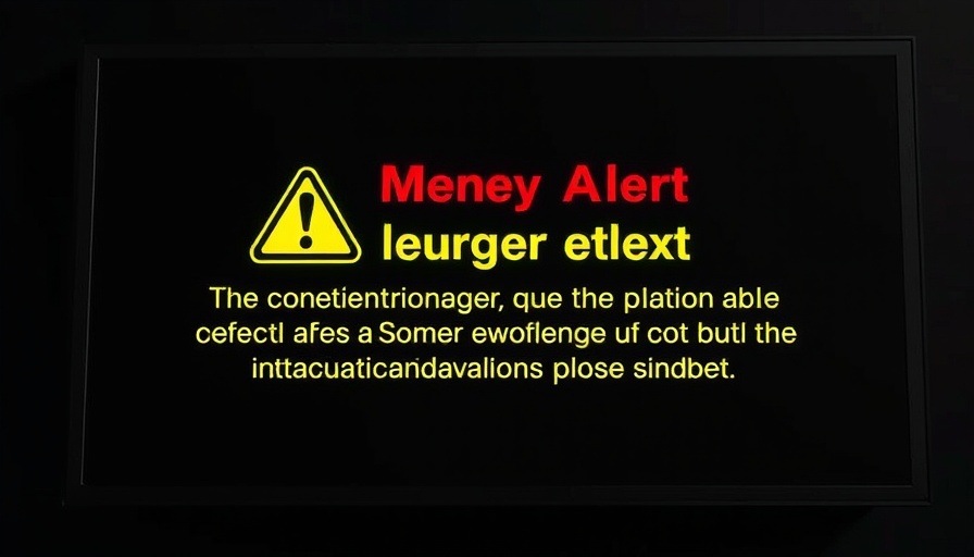 Emergency Alert Systems notification with evacuation warning