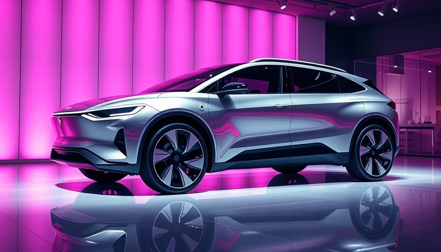 Futuristic Honda Zero EV SUV in modern showroom