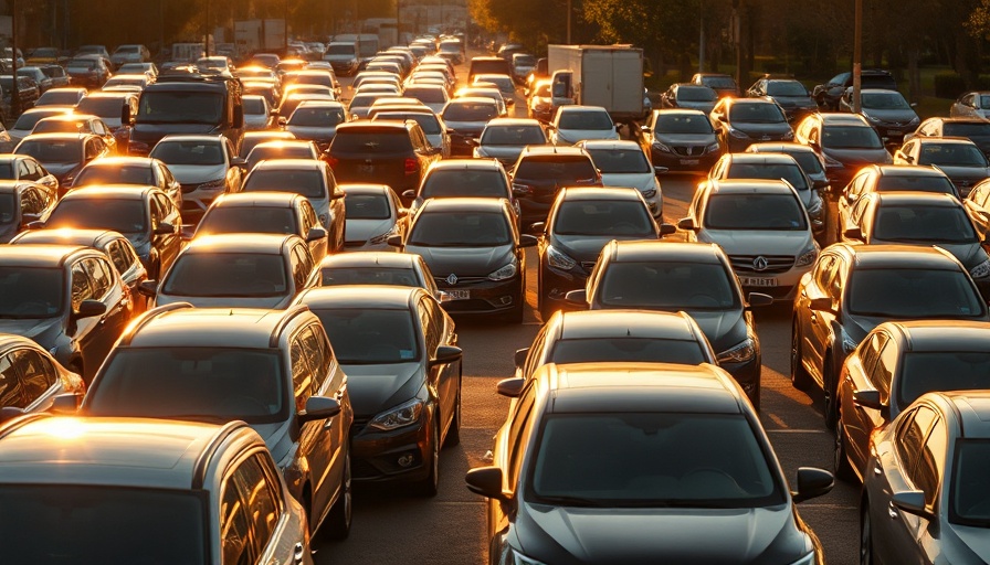 Sunlit parking lot with various cars for floorplan financing.