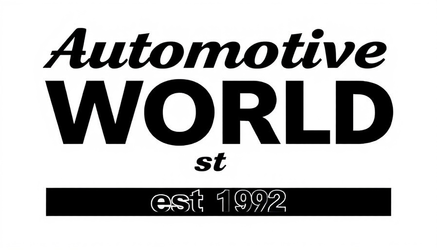 Automotive World logo est. 1992, promotional branding.