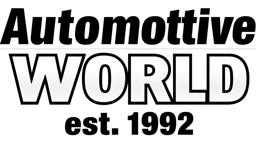 Automotive World logo in bold black typography, est. 1992