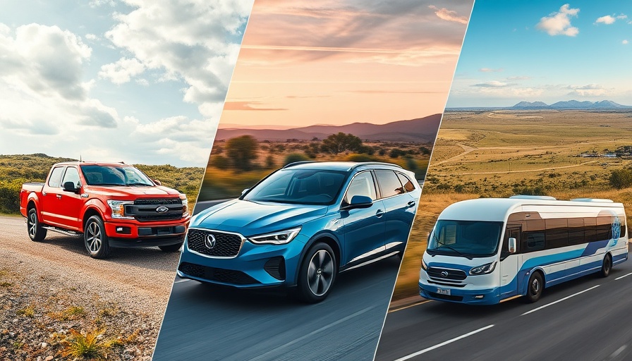 Dynamic collage of award-winning vehicles from North American Car Awards.