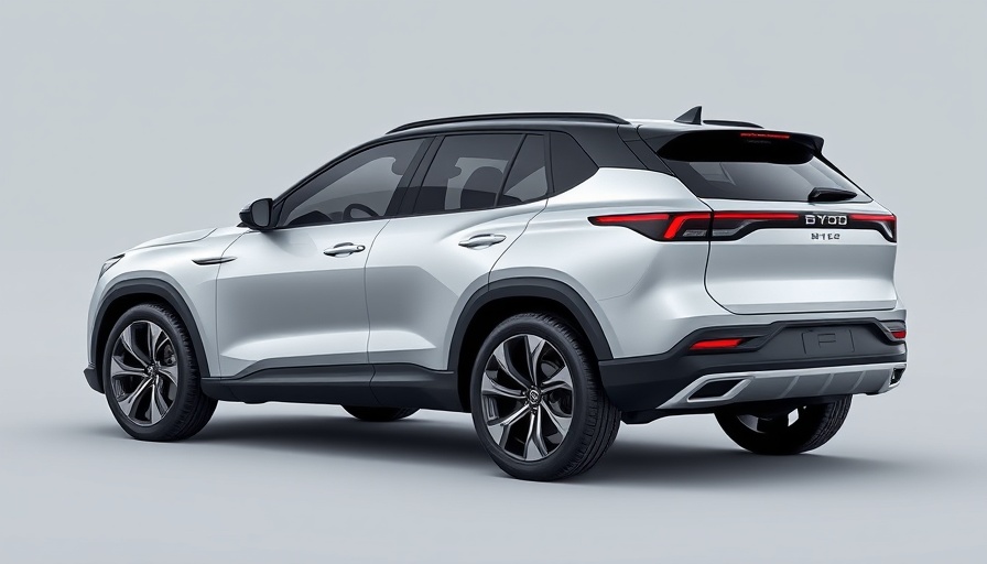 Sleek BYD electric SUV showcasing futuristic design.