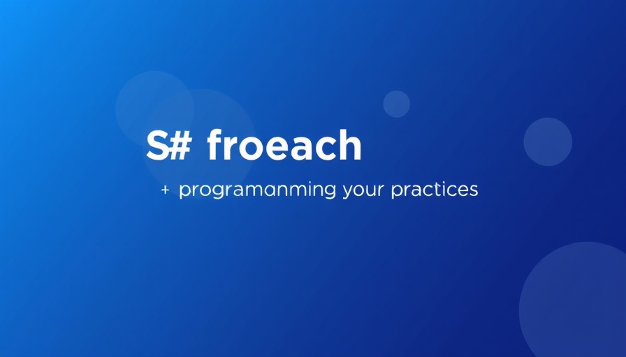 C# foreach blog header with Stackify logo and title.