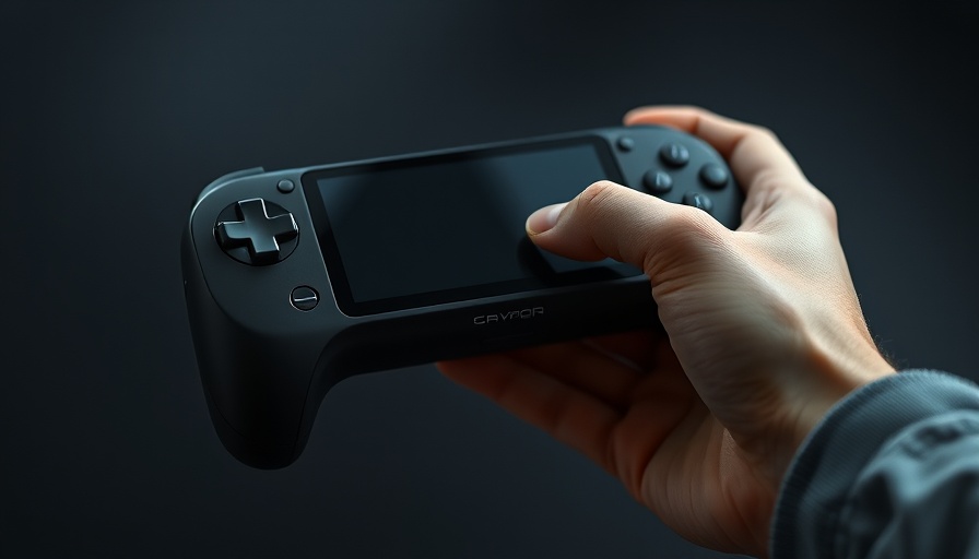 Person holding a Nintendo Switch 2 prototype console, close-up view