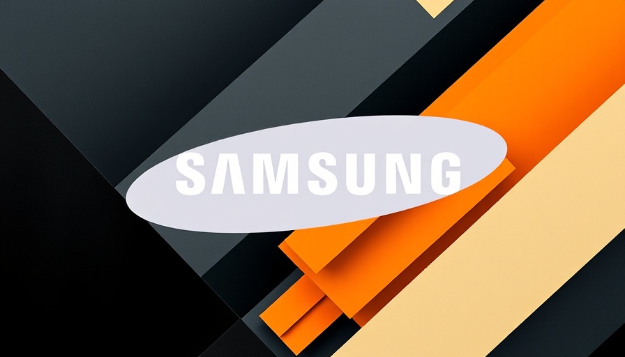 Abstract Samsung design with bold geometric shapes