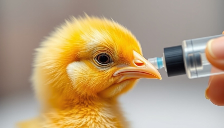 Vaccination of chick for pandemic preparedness, health intervention.