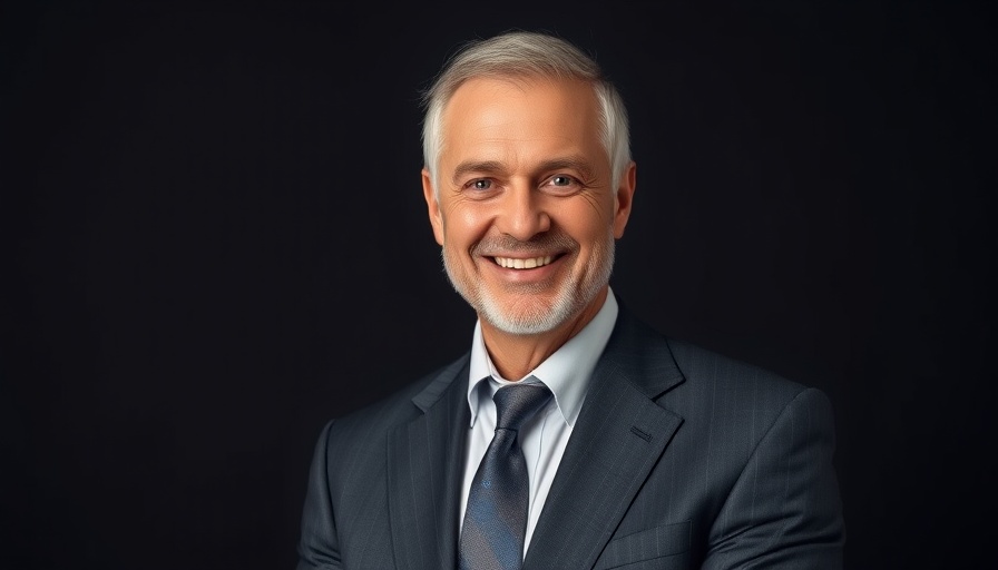 Smiling man in a suit representing B2B payments professionalism