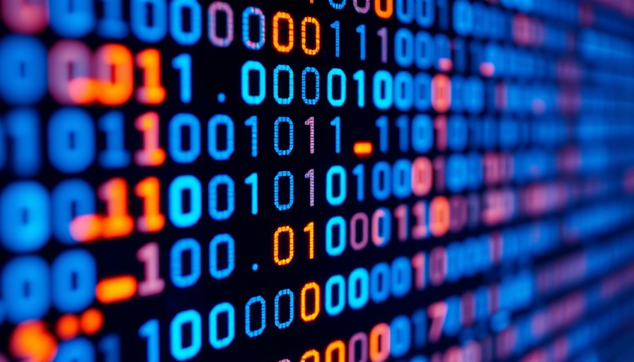 Binary code on a screen representing reasoning AI.
