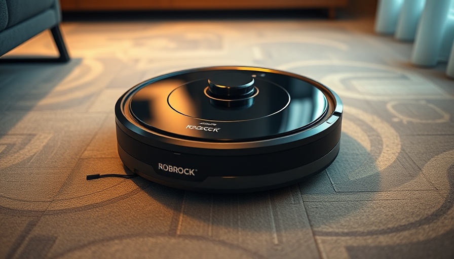 Roborock Saros Z70 vacuum on patterned carpet.