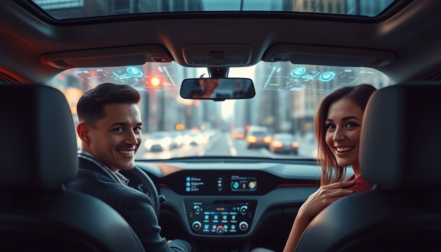 Futuristic car dashboard with heads-up display at CES Automotive Innovations.