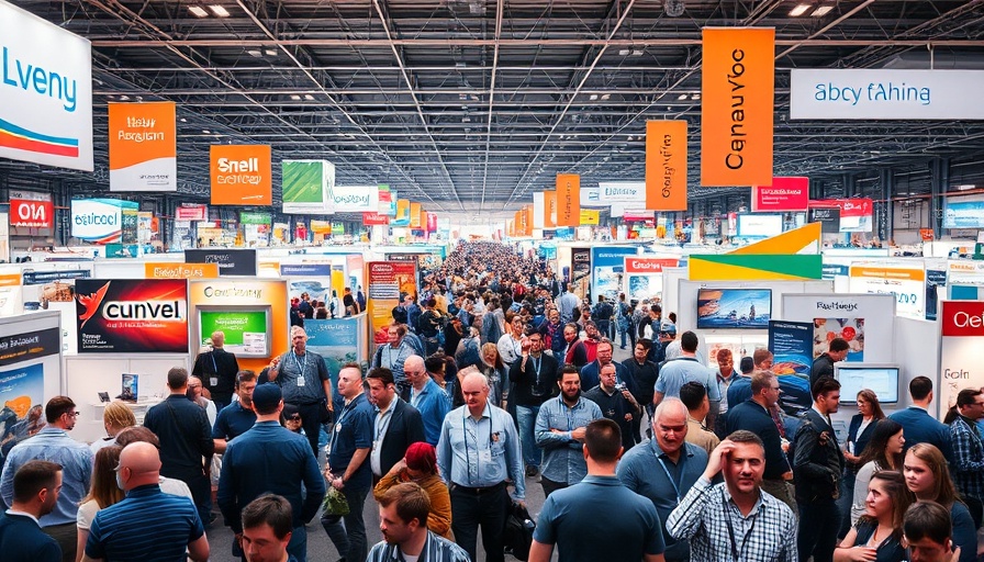 Crowded NADA Show convention featuring diverse attendees and booths.