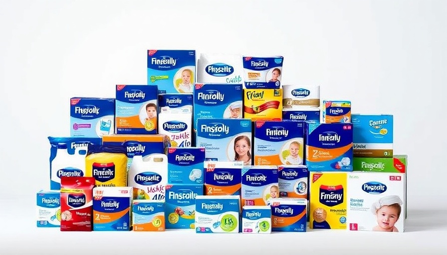 Diverse Kimberly-Clark products showcasing media strategy