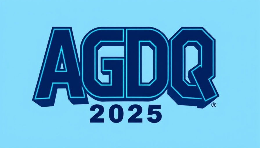 AGDQ 2025 logo with blue and grey design