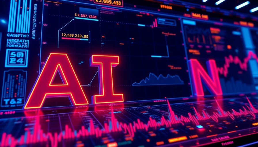 AI text with digital data charts, Red Hat Acquisition