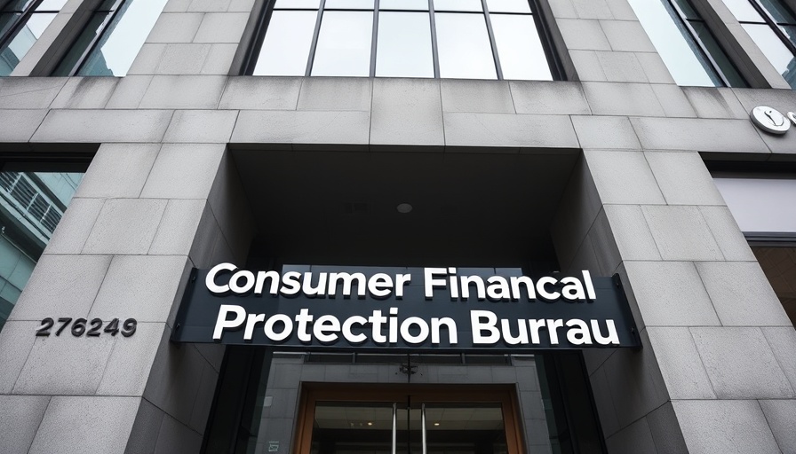 Consumer Financial Protection Bureau building entrance highlighting CFPB complaint misclassification.