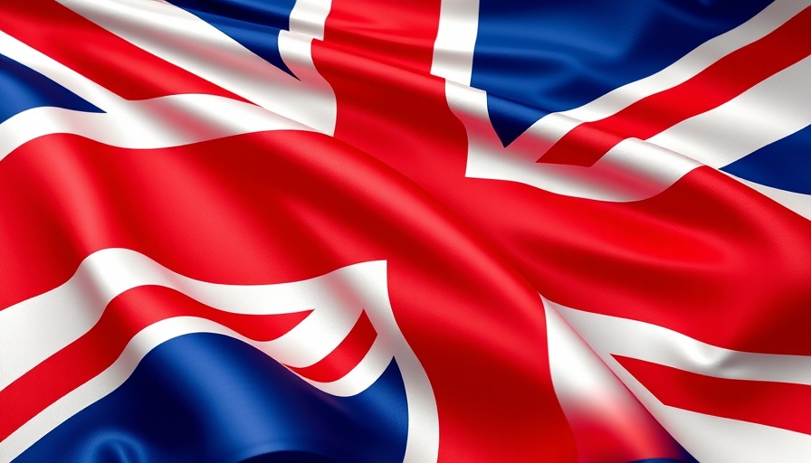 Vibrant UK flag representing UK AI Action Plan.