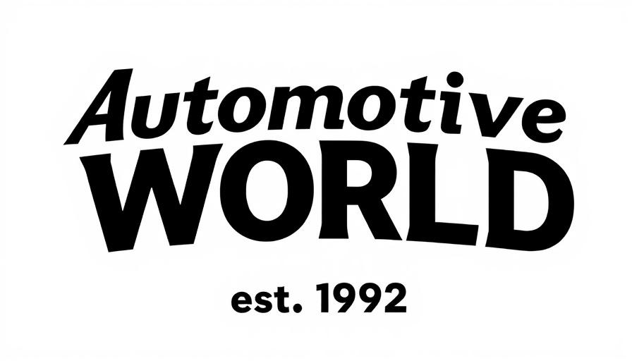 Automotive World logo est. 1992 in bold text.
