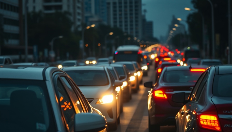 Evening city traffic reflecting key F&I strategies.