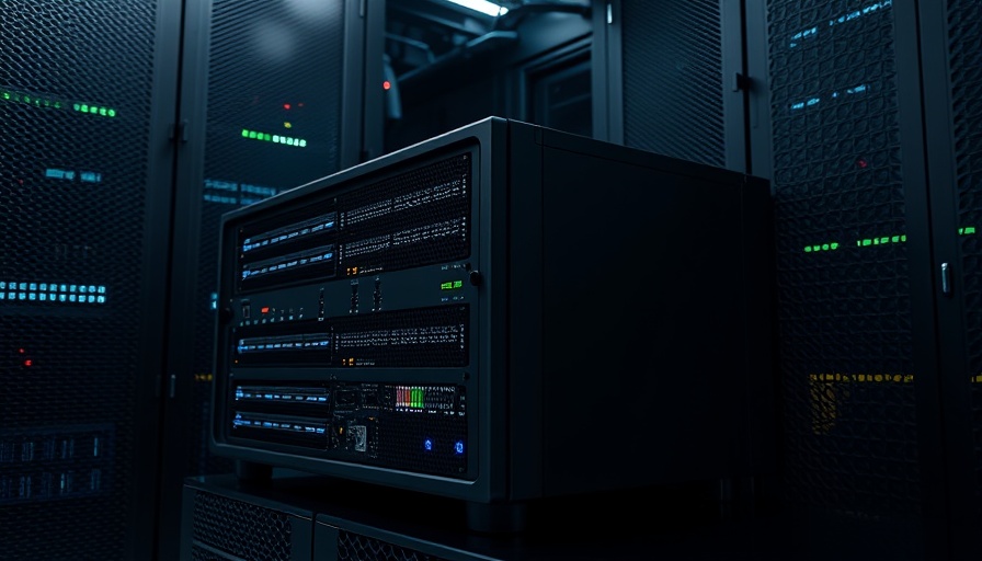 Quantum Accelerators in sleek data center setup with LED lights.