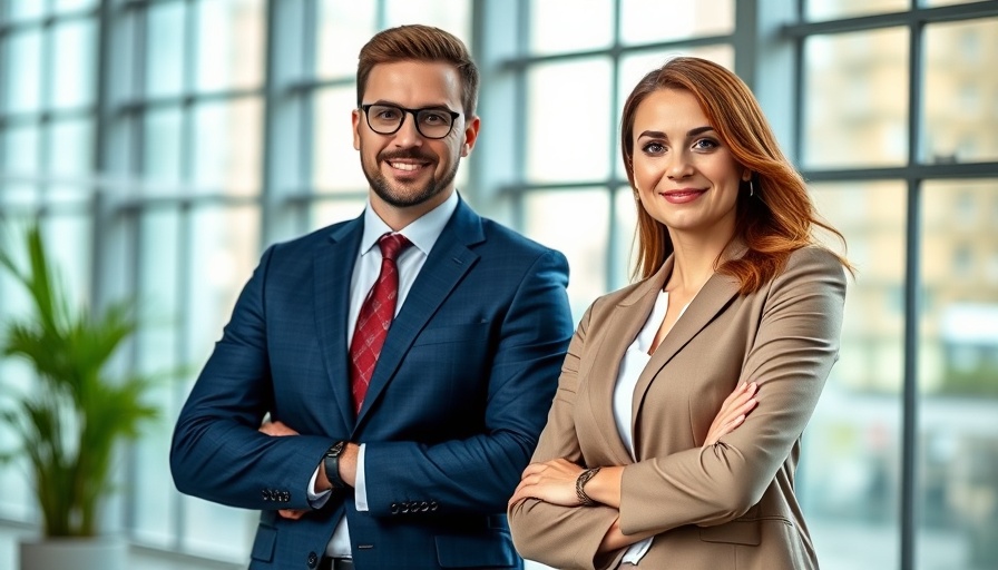 Generative AI technology featuring individuals in modern office.