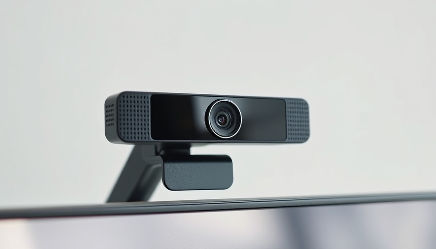 Affordable webcam with sleek design on monitor.