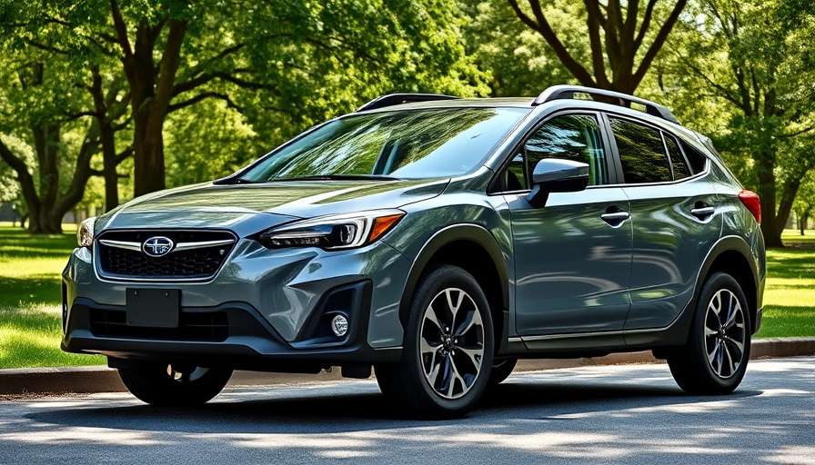 2026 Subaru Crosstrek Hybrid parked in a scenic park setting.