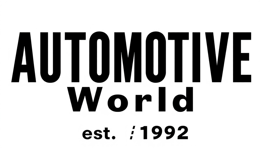 Automotive World logo, bold text, electric vehicles