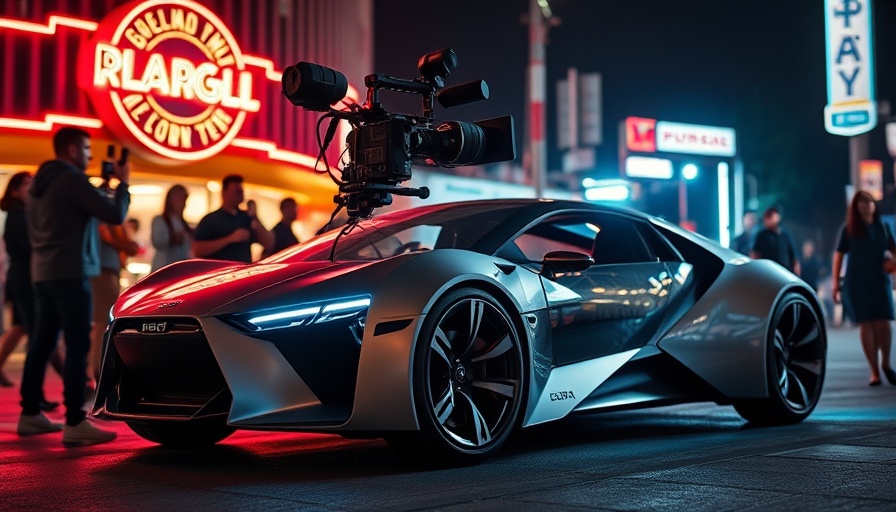 Den of Thieves 2 Pantera vehicle filming scene at night.