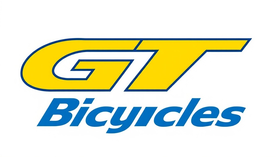 Bold GT Bicycles logo in yellow and blue.