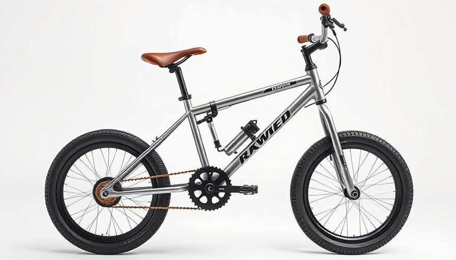 Chimera Electric BMX Bike frame showcasing sleek design.