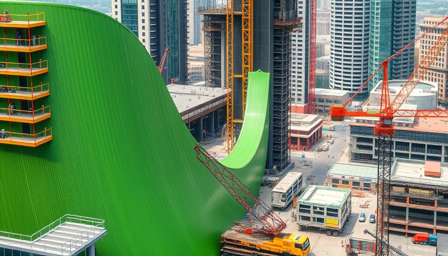 Footscray Road Trail construction featuring a green structure.