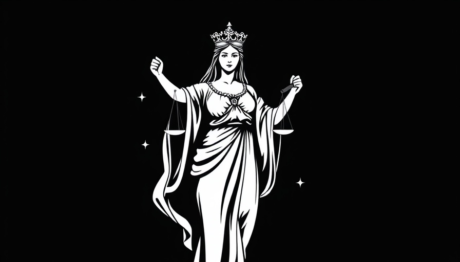 County Court Victoria logo featuring Lady Justice