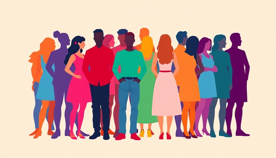 Colorful silhouettes symbolizing a diverse brand community.