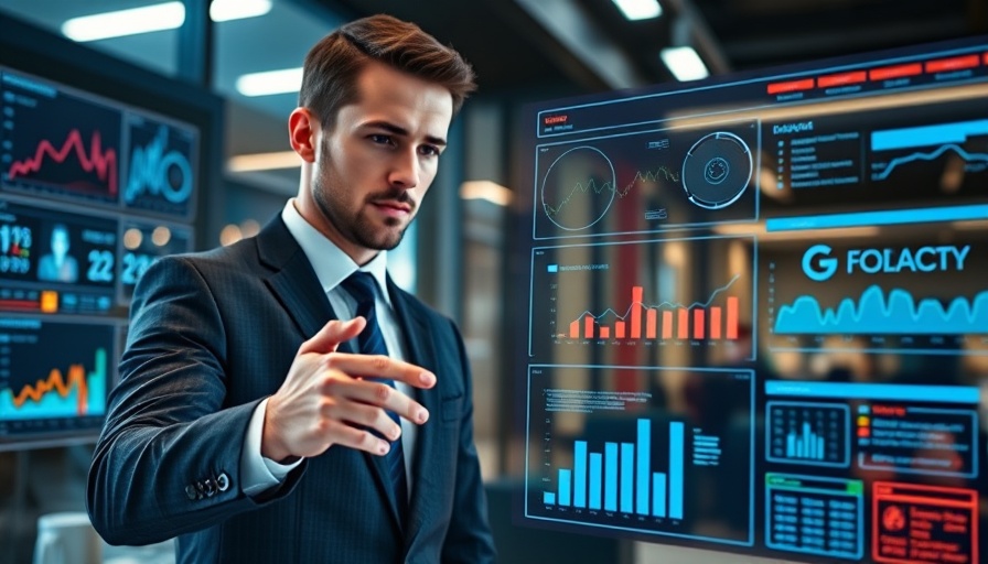 Marketing Performance analysis with digital interface in modern office.