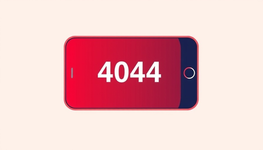 Illustration of smartphone showing 404 error, symbolizing TikTok ban.