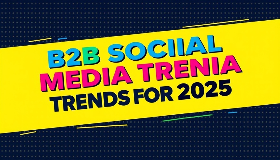B2B social media marketing trends 2025 banner.