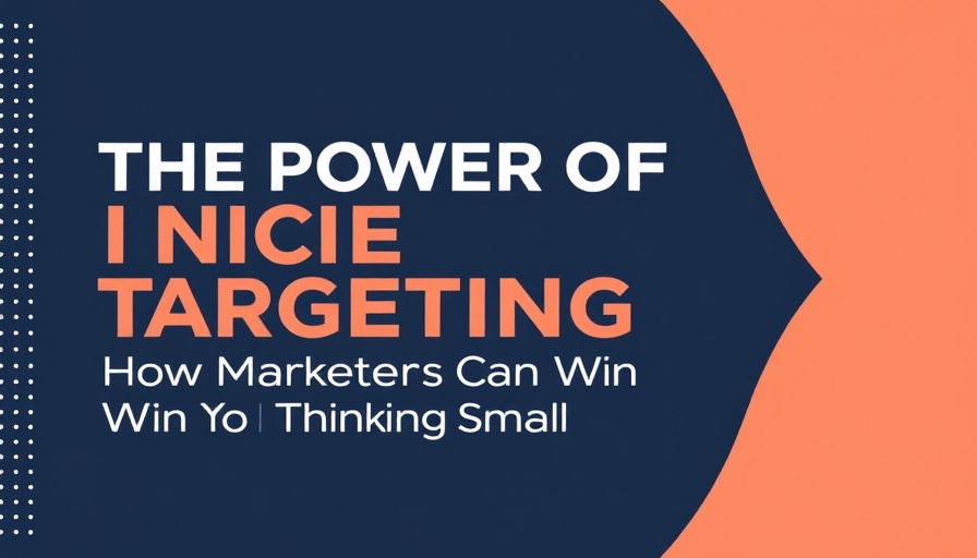Modern graphic about niche targeting in marketing