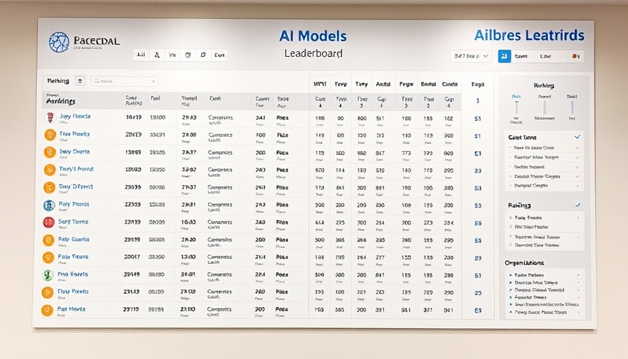 AI Marketing Trends: Detailed AI model leaderboard display.