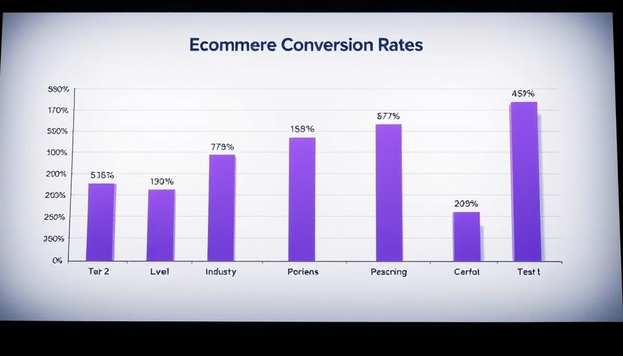 Ecommerce conversion rates by industry bar chart.